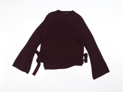 George Womens Purple  Knit Pullover Jumper Size 10