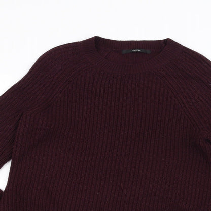 George Womens Purple  Knit Pullover Jumper Size 10