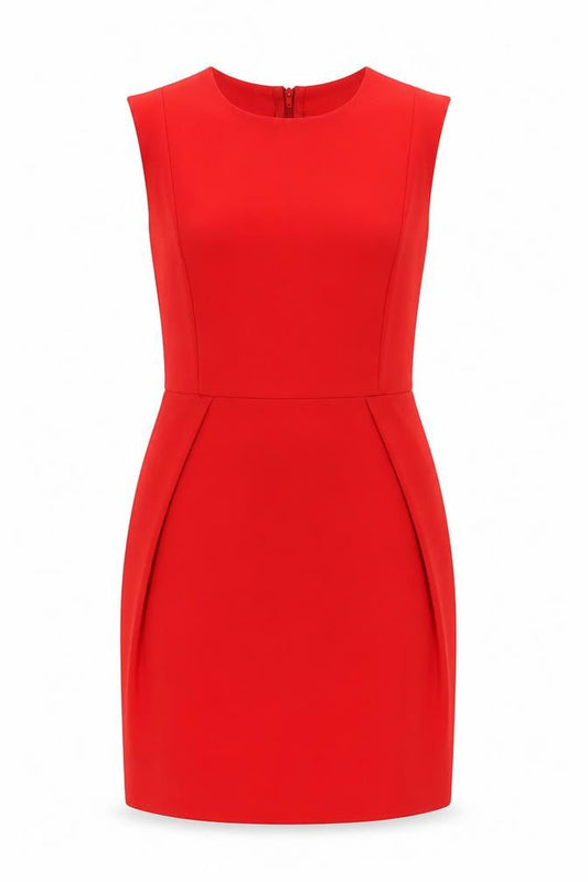 Front view of Atmosphere women’s red mini, size UK 2