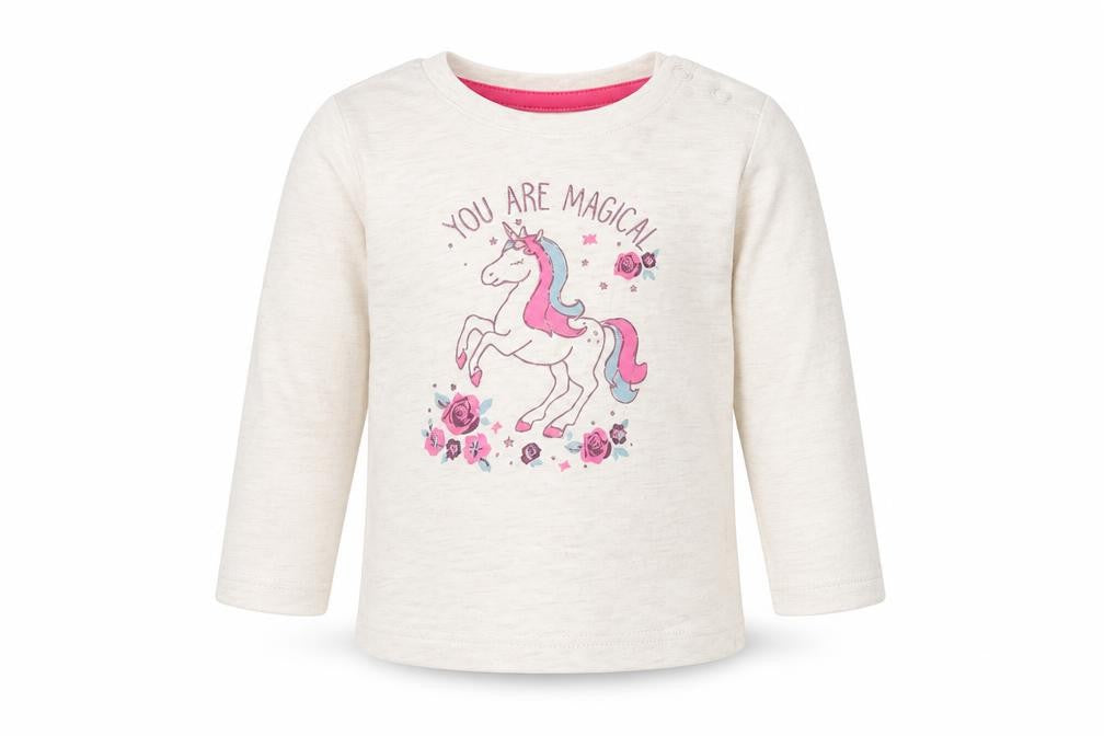 Front view of Primark girls’ white basic casual, size 6-9, months