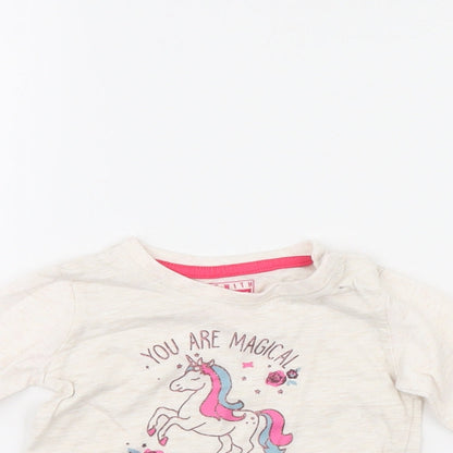 Primark Girls White   Basic Casual Size 6-9 Months