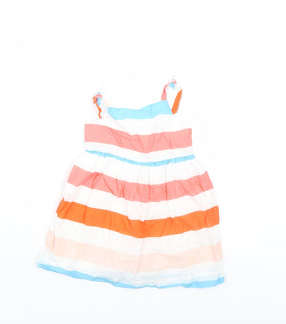 Mini Club Girls Multicoloured Striped  Tank Dress  Size 12-18 Months
