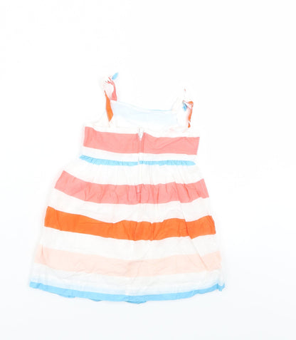 Mini Club Girls Multicoloured Striped  Tank Dress  Size 12-18 Months