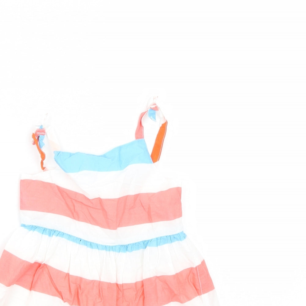 Mini Club Girls Multicoloured Striped  Tank Dress  Size 12-18 Months
