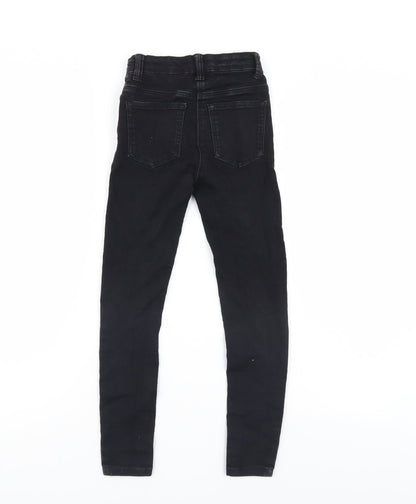 TU Girls Black  Denim Tapered Jeans Size 9 Years