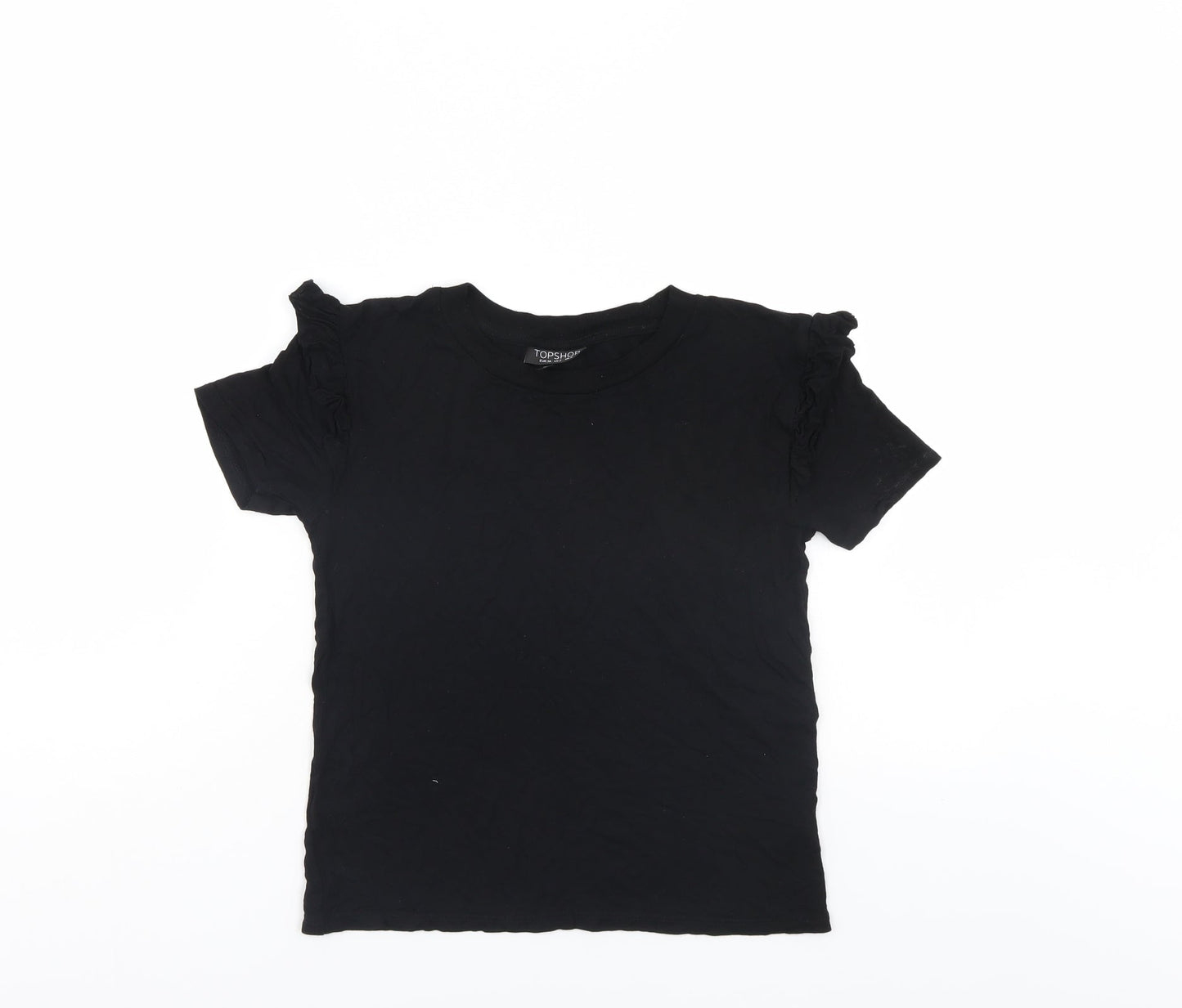 Womens UK Size 6 Top Shop Black Basic T-Shirt