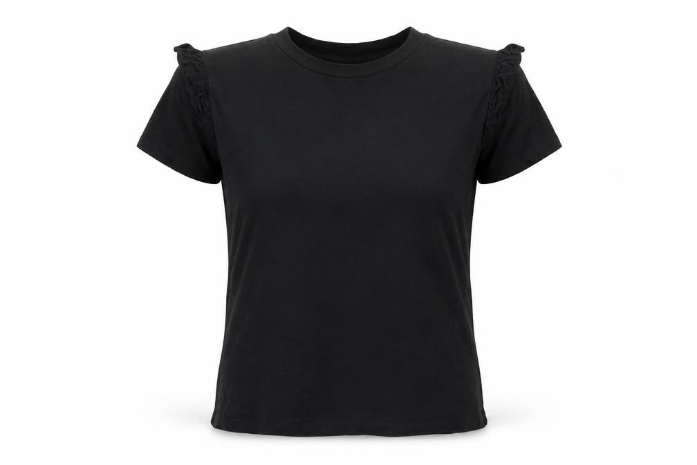 Womens UK Size 6 Top Shop Black Basic T-Shirt