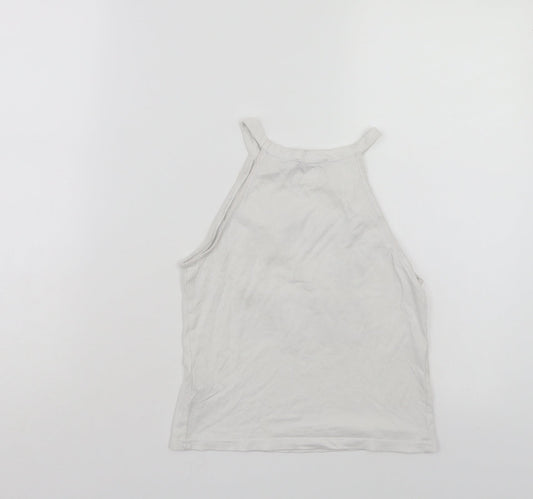 915 Girls White   Basic Tank Size 12-13 Years