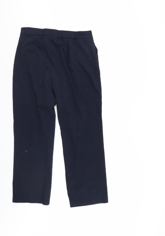 M&S Womens Blue   Trousers  Size 10 L27 in