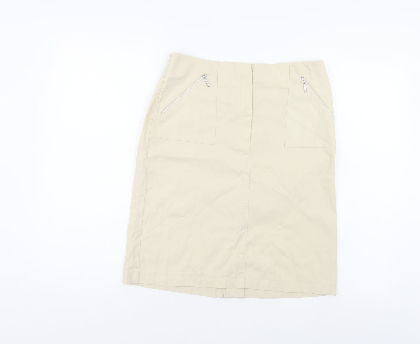 Marks and Spencer Womens Ivory   A-Line Skirt Size 10