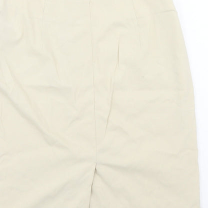 Marks and Spencer Womens Ivory   A-Line Skirt Size 10