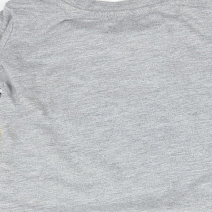 Brand and care label for Primark Baby Grey Basic T-Shirt, size 6-9, Months
