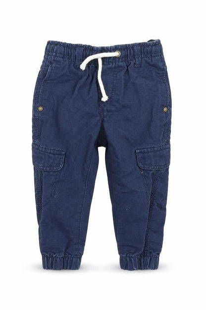 H&M Baby Blue   Cargo Trousers Size 9-12 Months