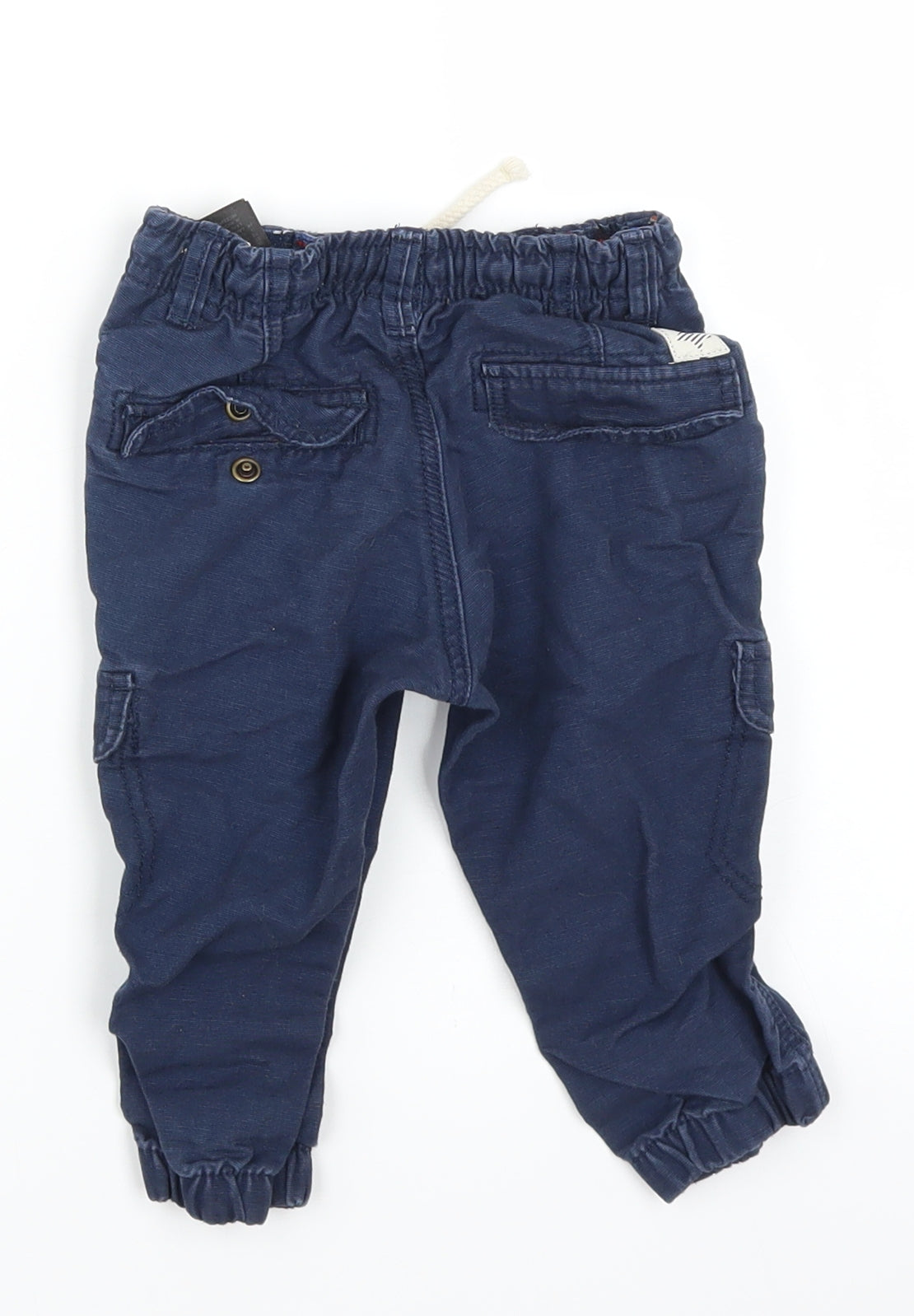 H&M Baby Blue   Cargo Trousers Size 9-12 Months