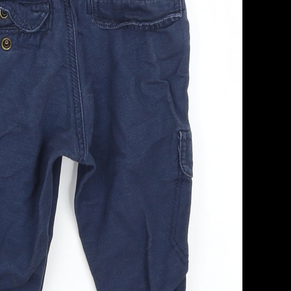 H&M Baby Blue   Cargo Trousers Size 9-12 Months