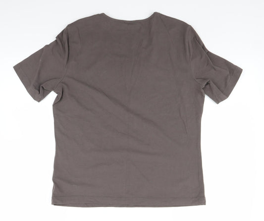 Womens UK Size 14 Gerry Weber Grey Basic T-Shirt