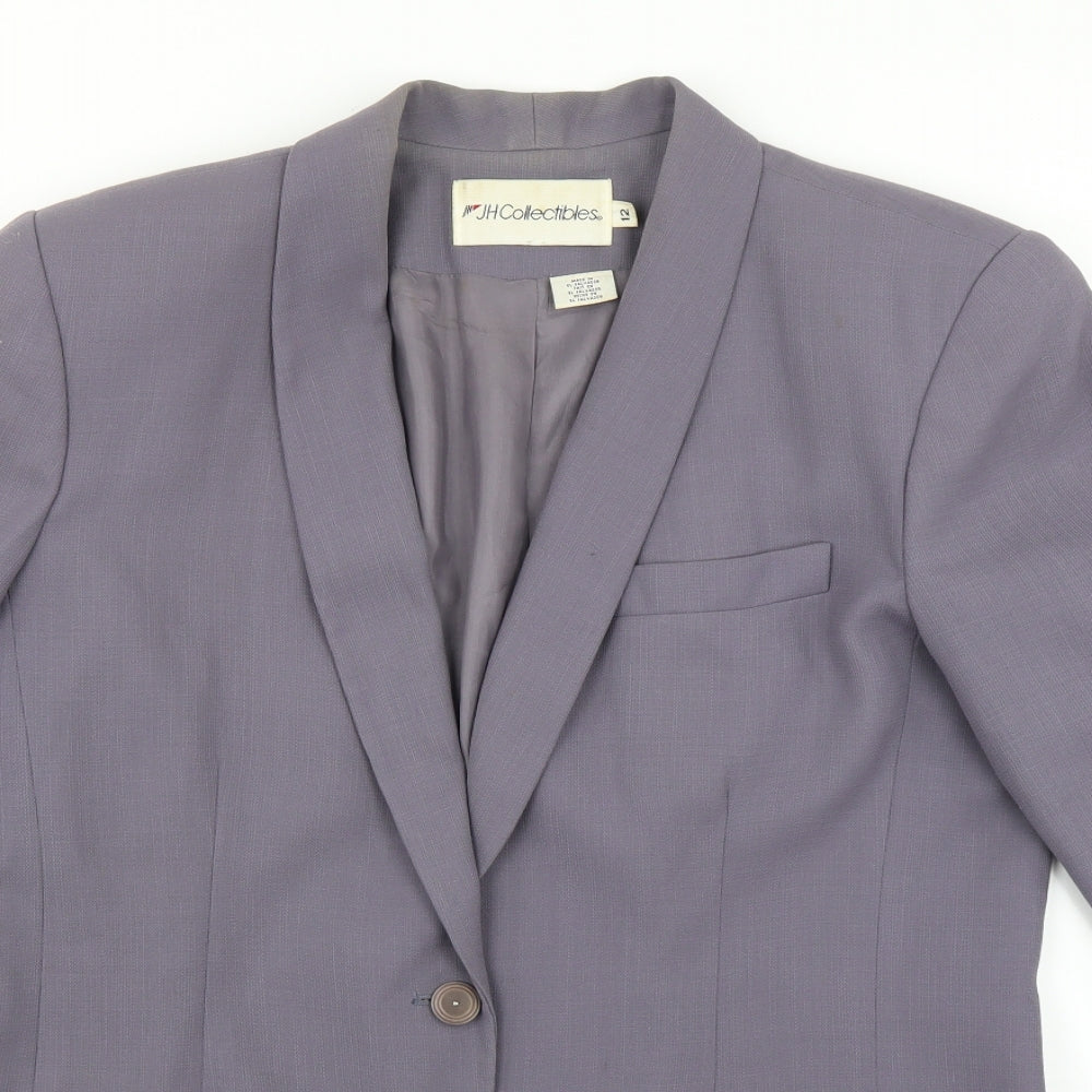 JH Collectibles Womens Purple   Jacket Suit Jacket Size 12