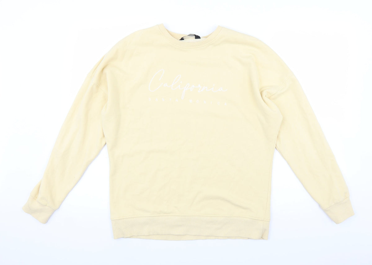 F&F Womens Yellow   Pullover Jumper Size 10