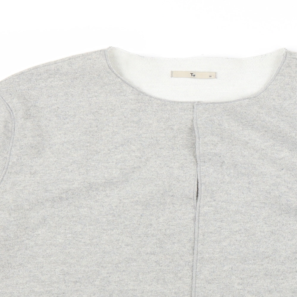 TU Womens Grey   Jacket Coatigan Size 16