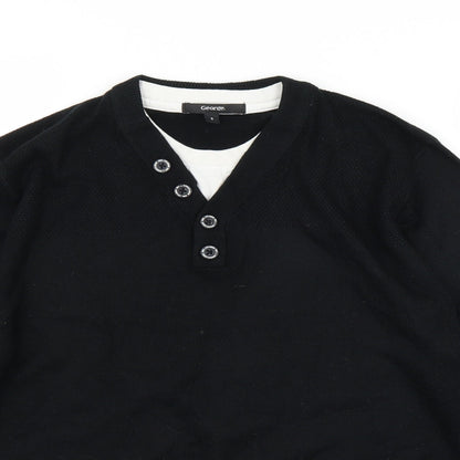 George Mens Black   Pullover Jumper Size S
