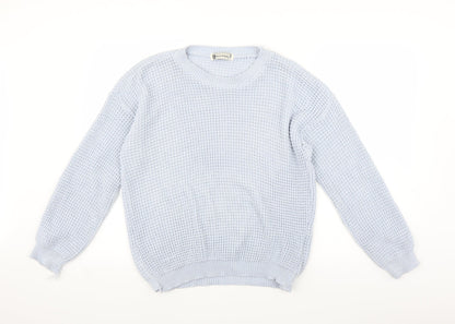 Hearts & Bows Womens Blue  Knit Pullover Jumper Size M
