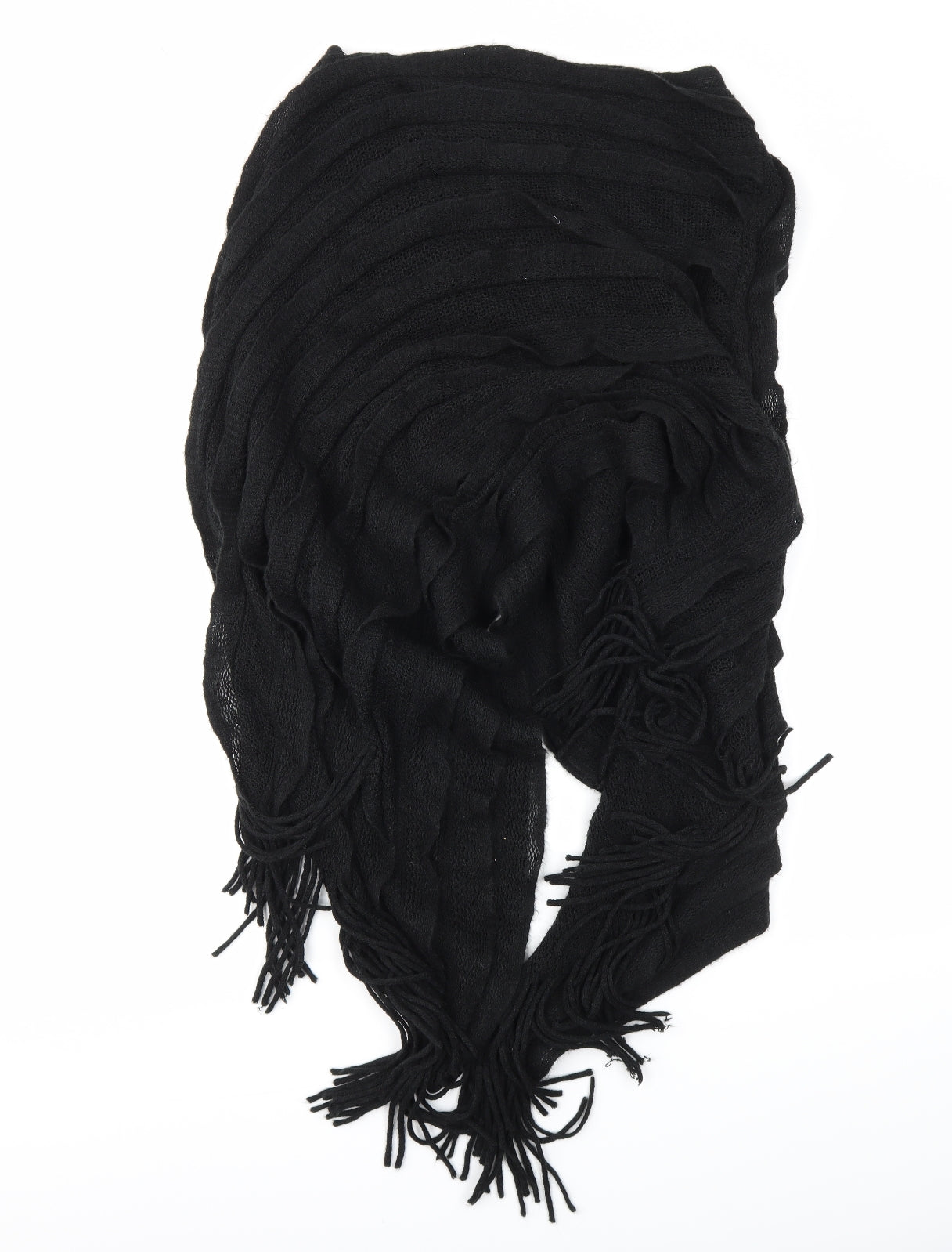 Preworn Womens Black   Henley Jumper One Size
