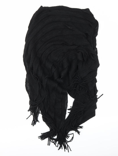 Preworn Womens Black   Henley Jumper One Size