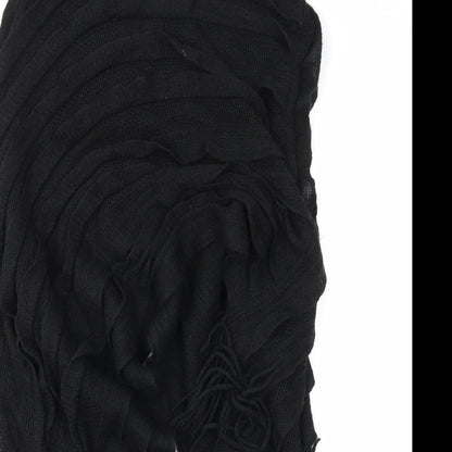 Preworn Womens Black   Henley Jumper One Size