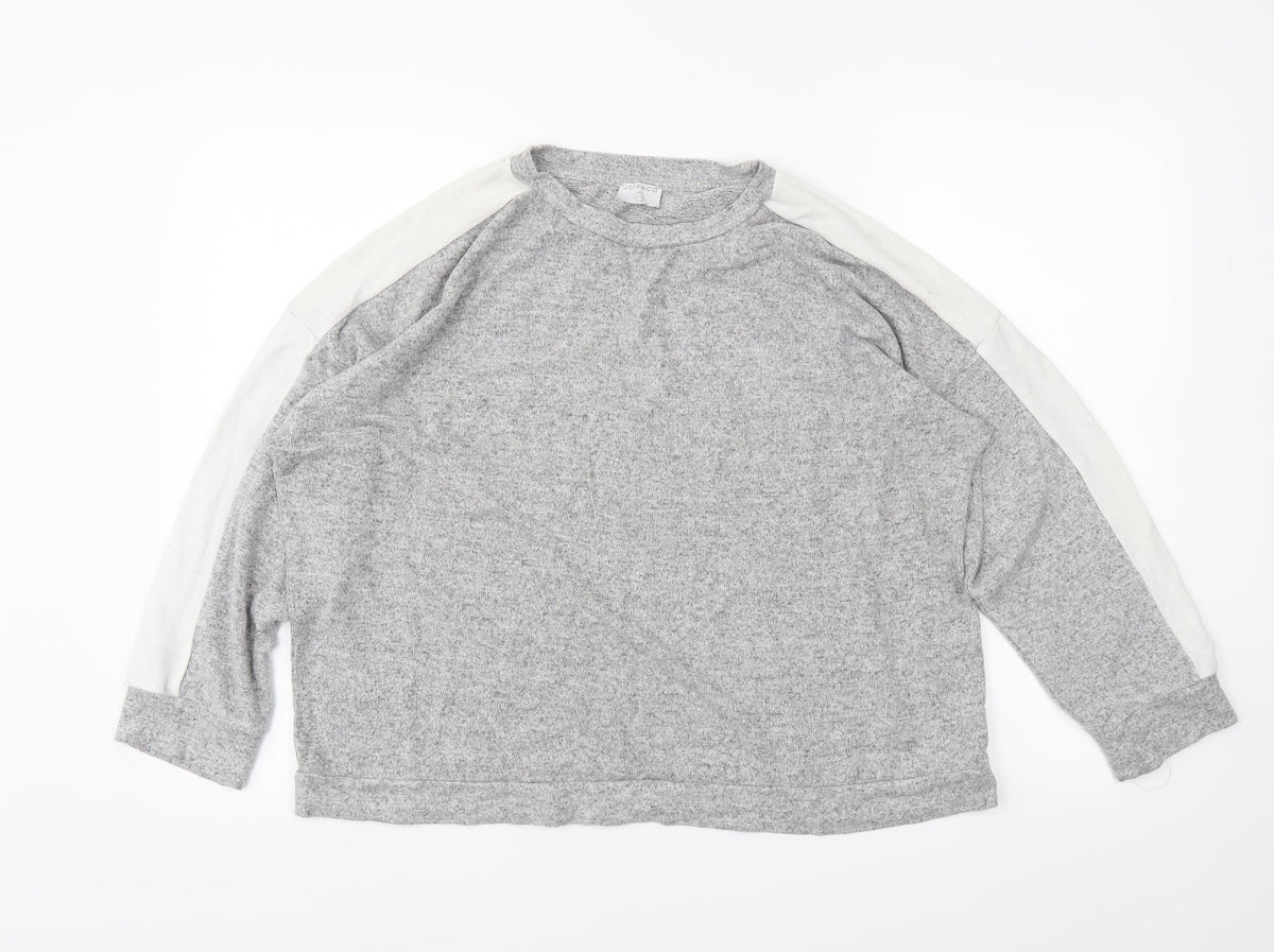 Jeff&Co Womens Grey   Pullover Jumper Size 14