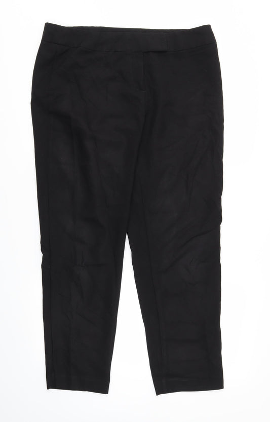 George Womens Black   Trousers  Size 16 L25 in