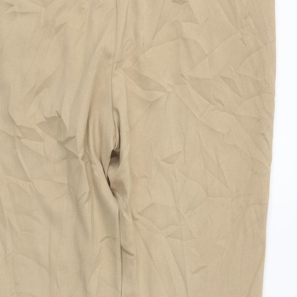 Womens UK Size 14 M&S Regular Fit  Beige Trousers