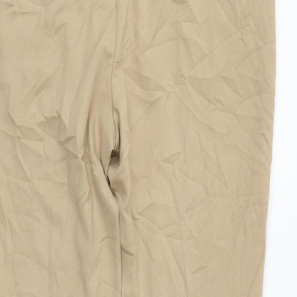 Womens UK Size 14 M&S Regular Fit  Beige Trousers