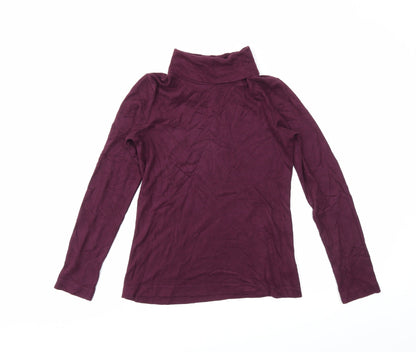 Womens UK Size XS Preworn Purple Tunic T-Shirt