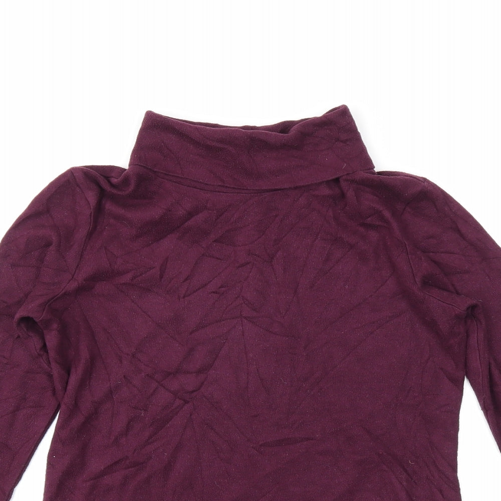 Womens UK Size XS Preworn Purple Tunic T-Shirt