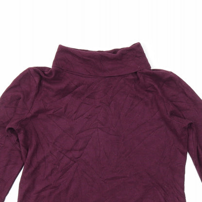 Womens UK Size XS Preworn Purple Tunic T-Shirt