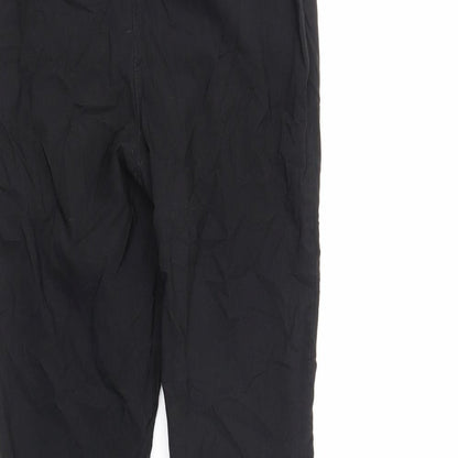 Womens UK Size 8 ASOS Regular Fit  Black Trousers