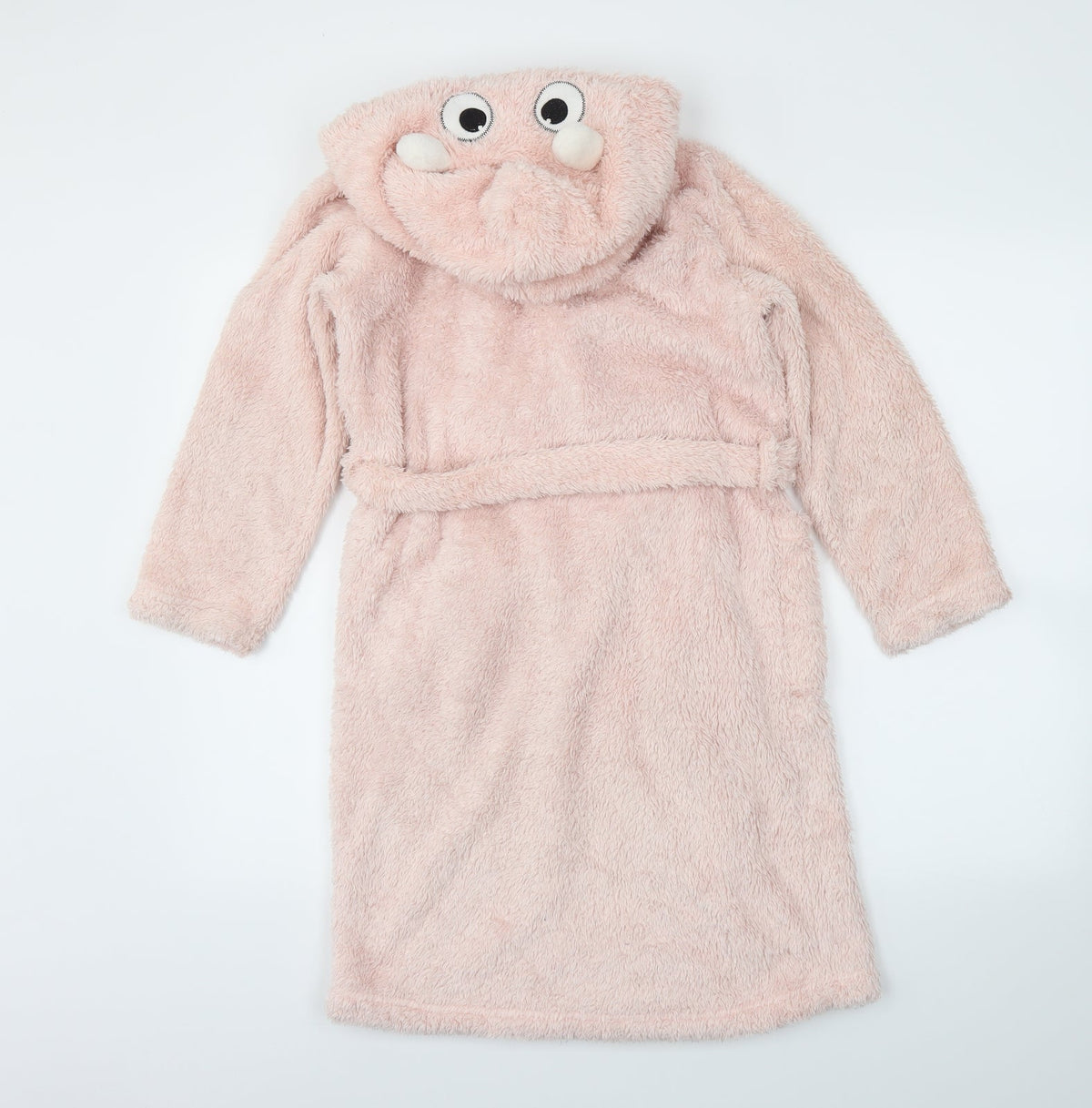 M&Co Girls Pink Solid  Capri Robe Size 9-10 Years