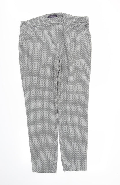 Womens UK Size 16 M&s Regular Fit  Grey Trousers