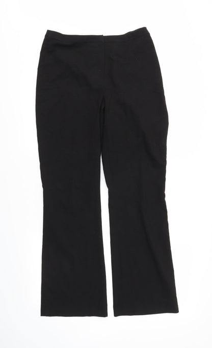 Style Womens Black   Trousers  Size 12 L28 in