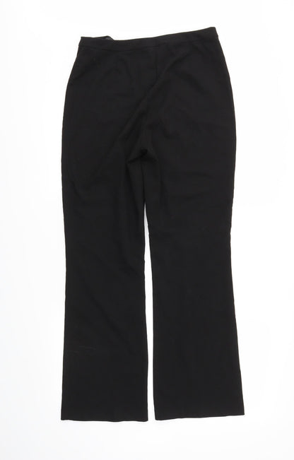 Style Womens Black   Trousers  Size 12 L28 in