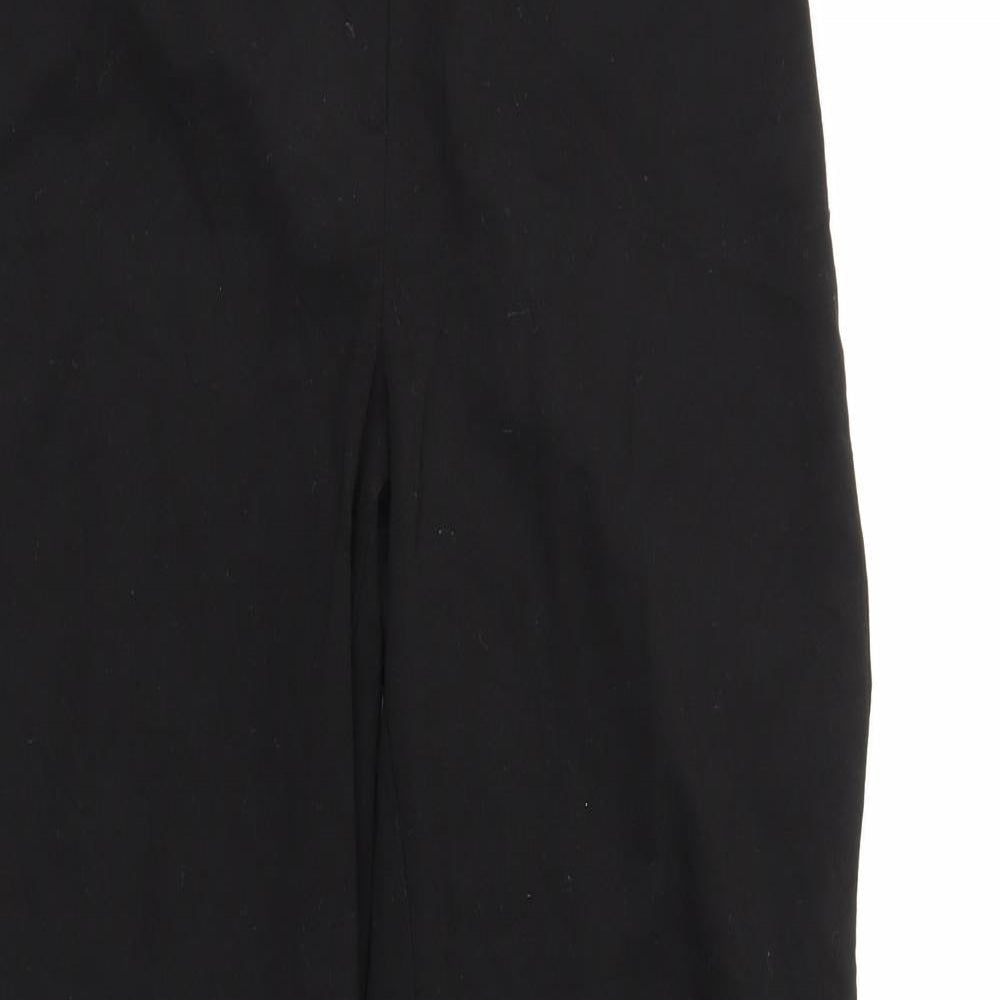 Style Womens Black   Trousers  Size 12 L28 in