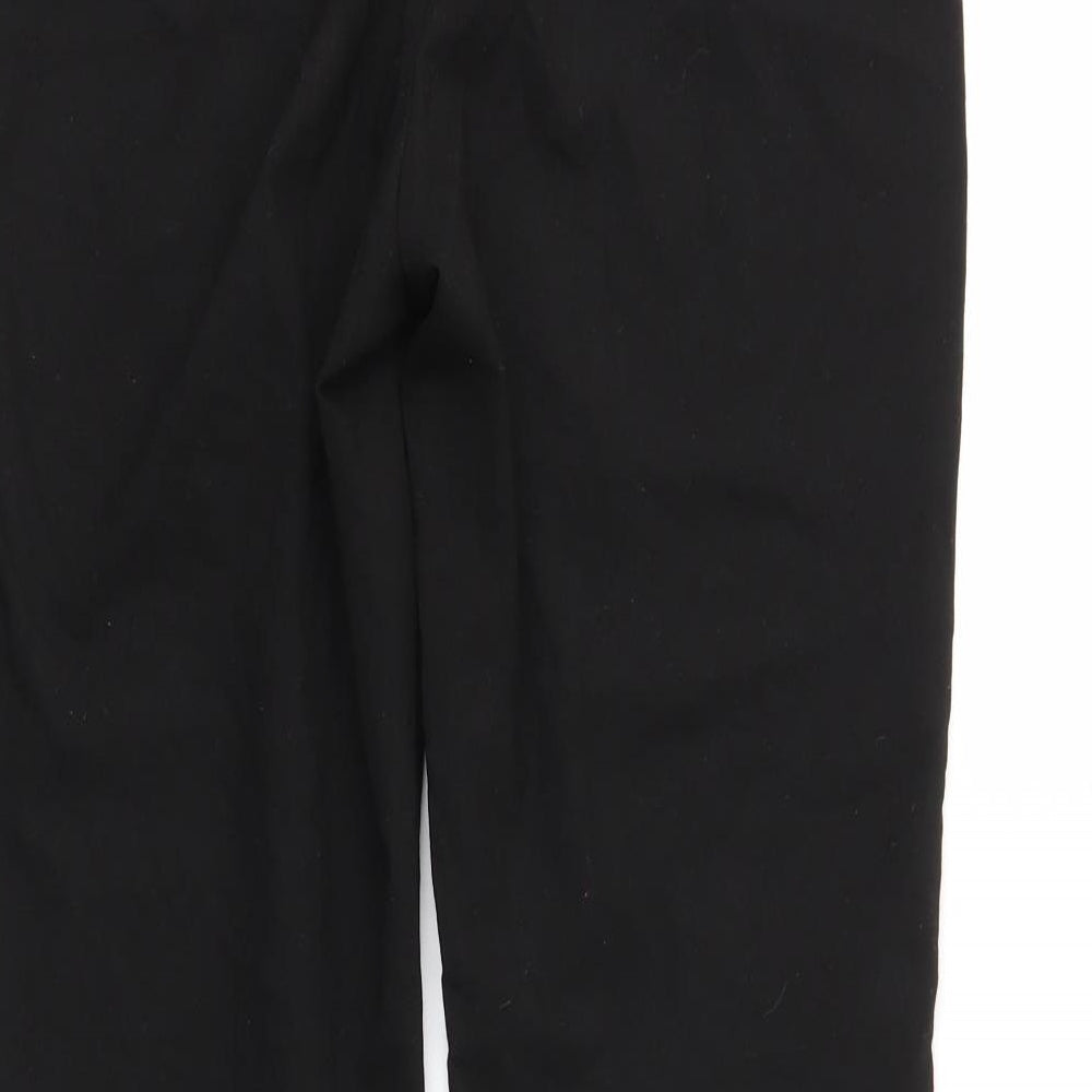 Style Womens Black   Trousers  Size 12 L28 in