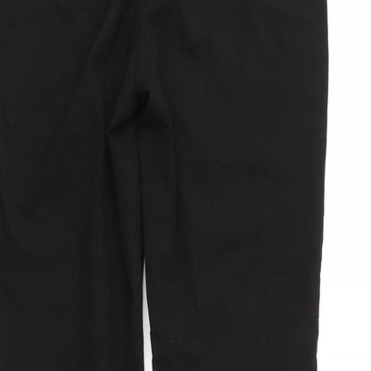 Style Womens Black   Trousers  Size 12 L28 in