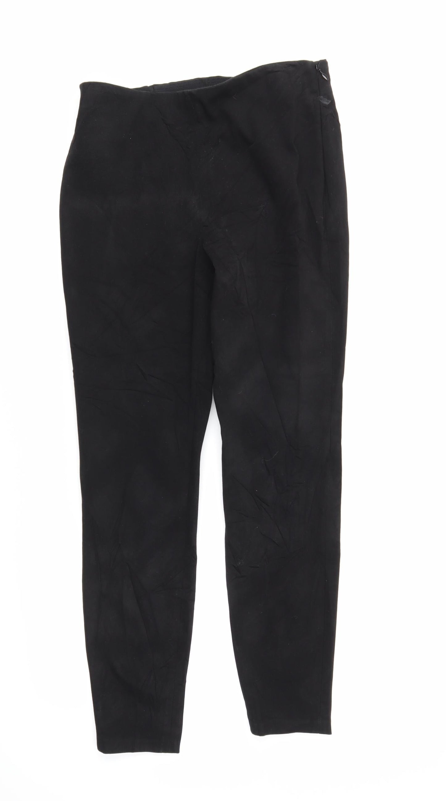 Womens UK Size 30 in Preworn Regular Fit  Black Trousers