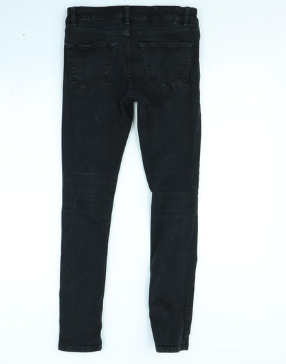 Womens UK Size 28 in Preworn Regular Fit Skinny Black Jeans