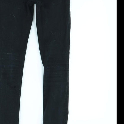 Womens UK Size 28 in Preworn Regular Fit Skinny Black Jeans
