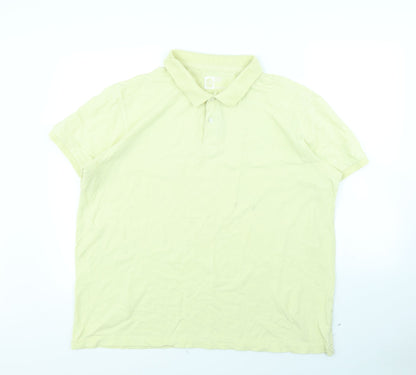 Pique Polo Mens Yellow    Polo Size 2XL
