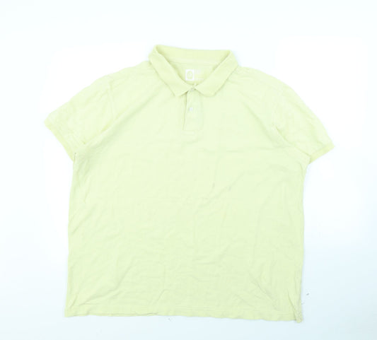 Pique Polo Mens Yellow    Polo Size 2XL
