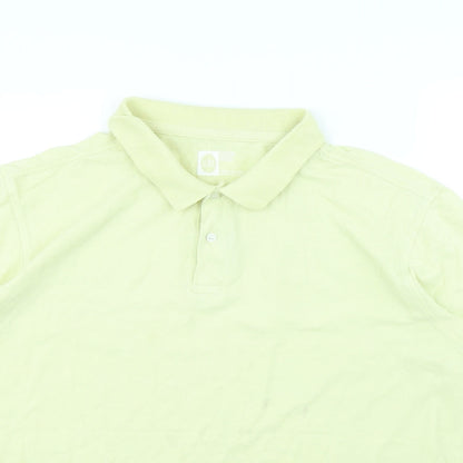 Pique Polo Mens Yellow    Polo Size 2XL