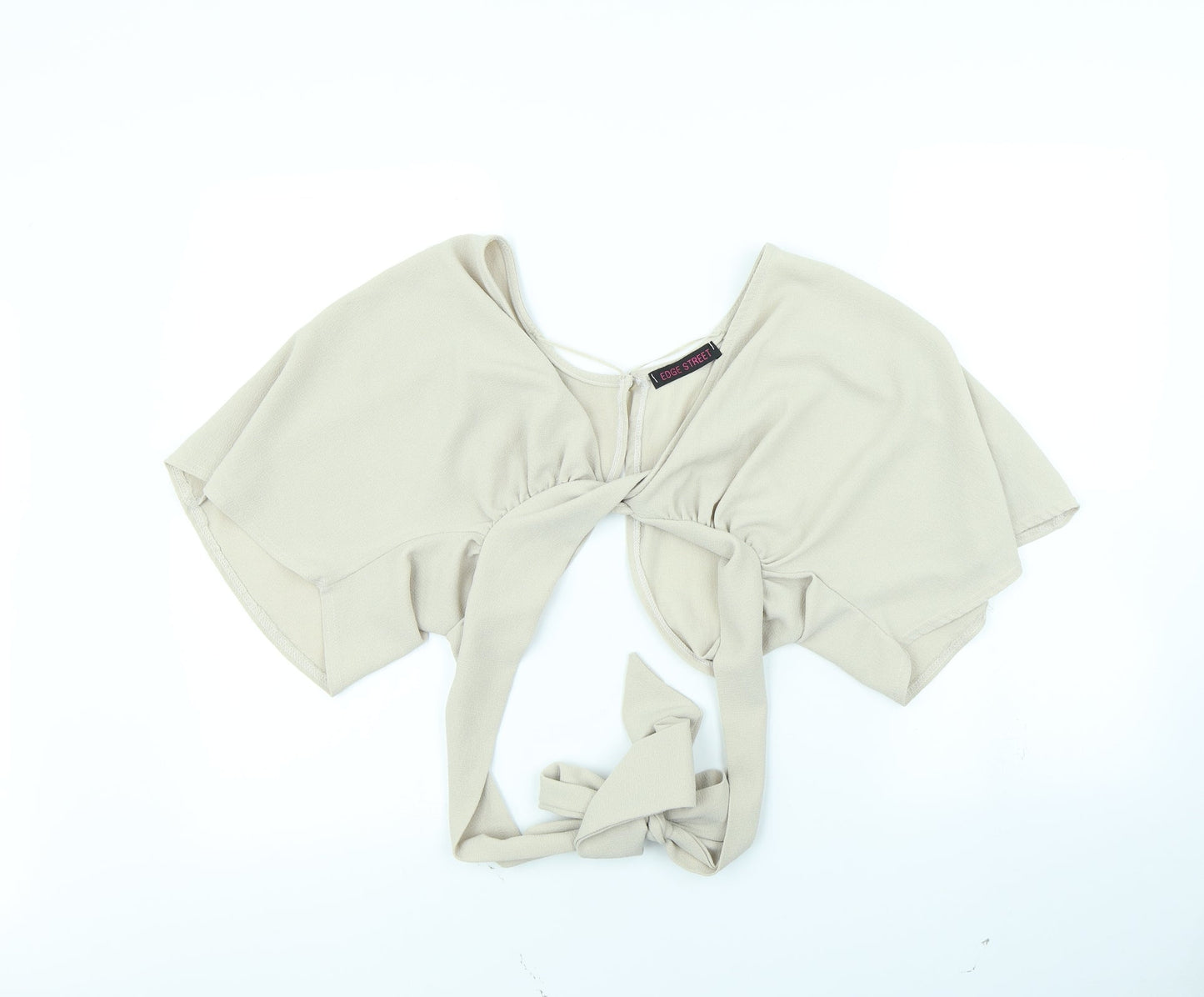 Womens UK Size 6 Edge Street Beige Basic Blouse